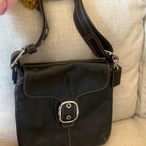 Brown coach convertible purse